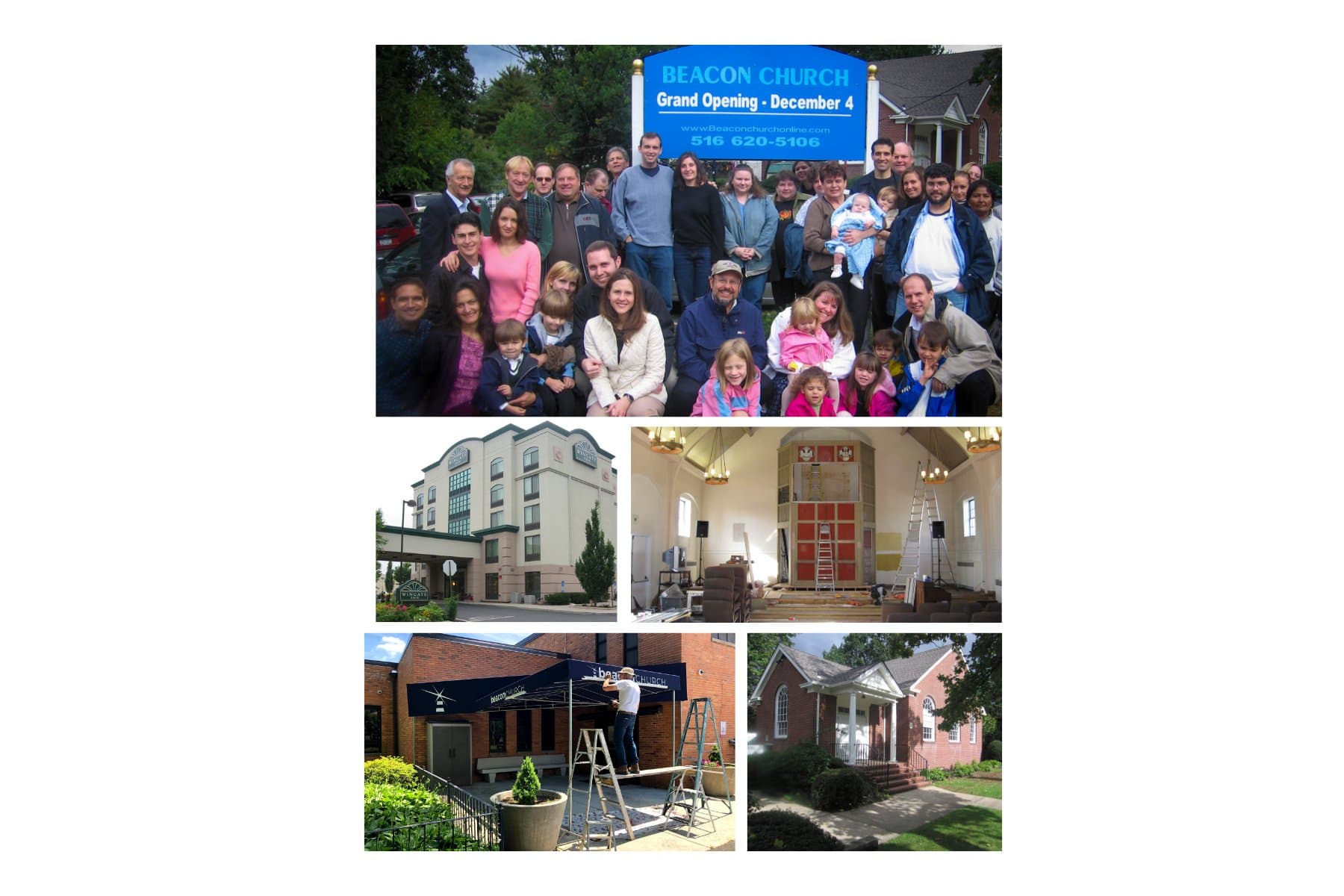 Beacon Church community gathered through the years