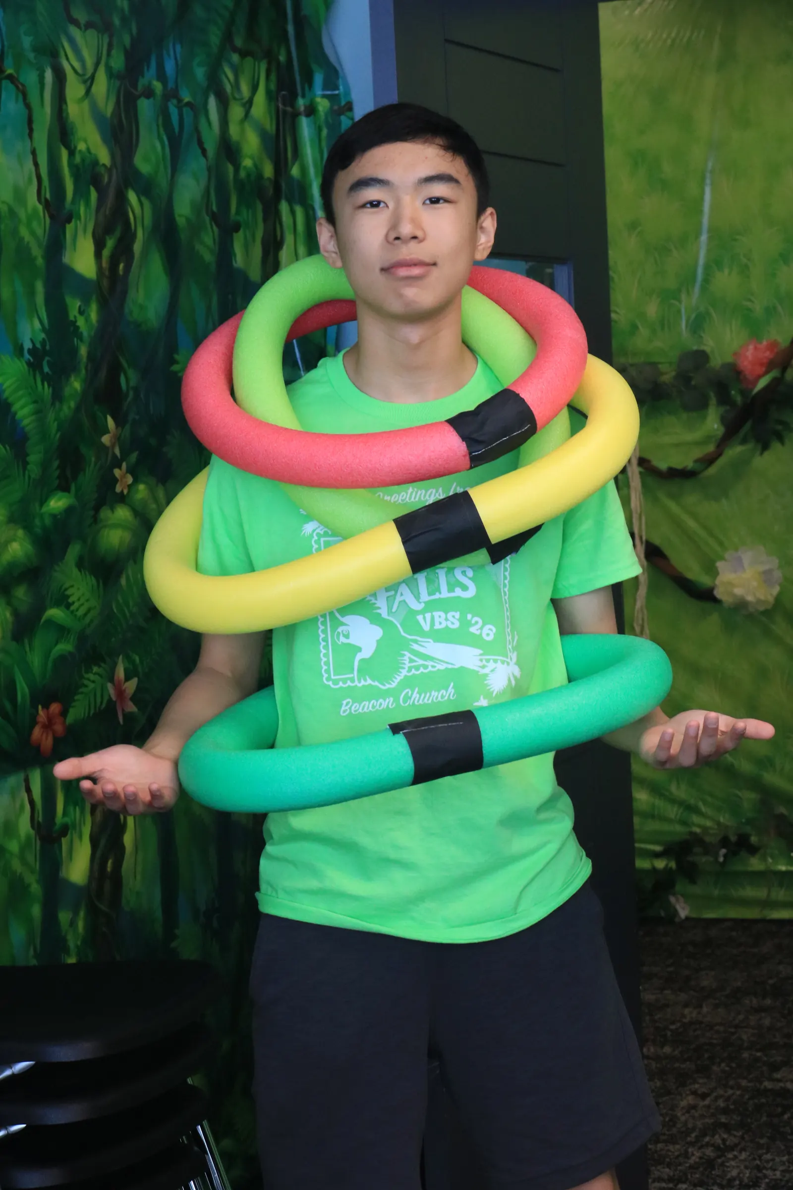 A Beacon student serving at Vacation Bible School